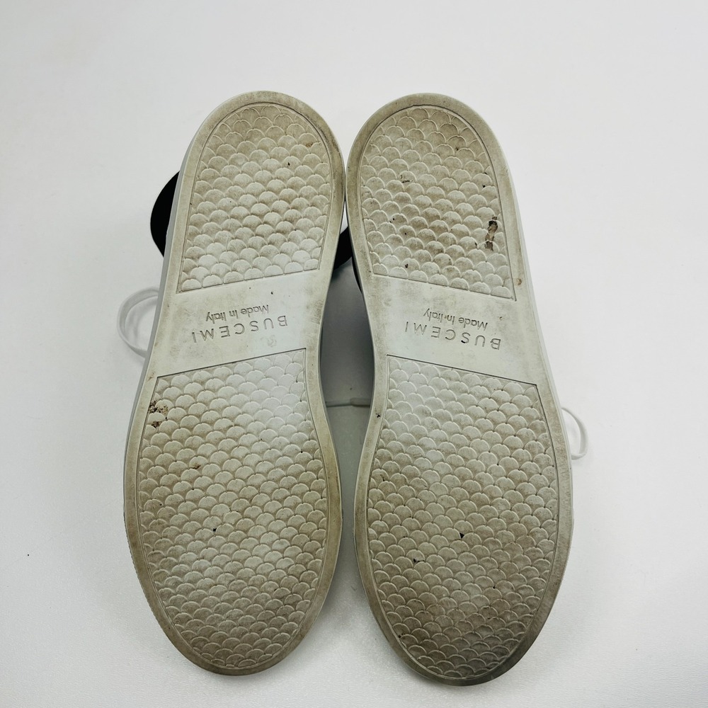 Buscemi Leather High Top Sneakers 100mm Buckle Closure‎ EU 38 US 8 - Picture 8 of 16